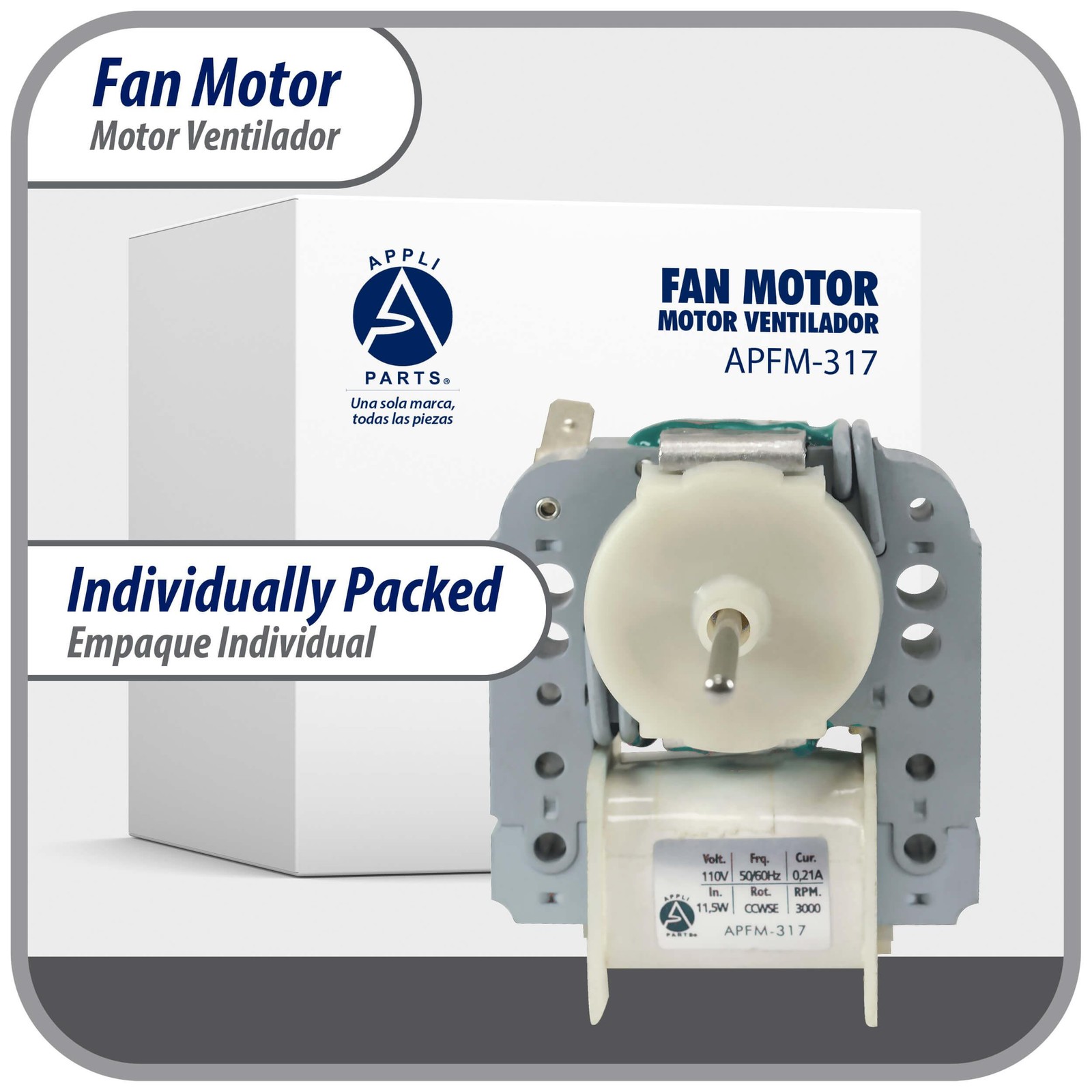 Appli Parts Evaporator Fan Motor replacement for original part numbers WR60X3034
