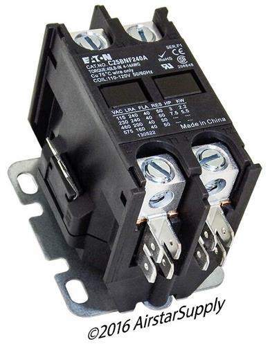 C25BNF240A Eaton / Cutler Hammer Contactor – 40 Amp / 2 Pole / 110/120V Coil