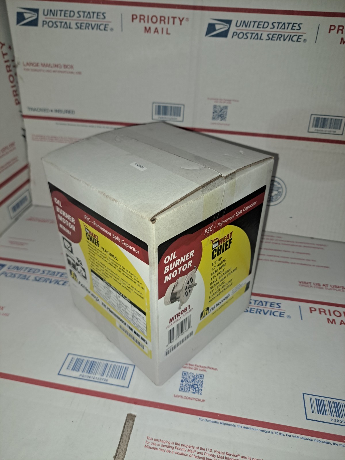 Sid Harvey’s Heat Chief MTROB1 Oil Burner Motor A39-31P Beckett AFG Carlin Wayne