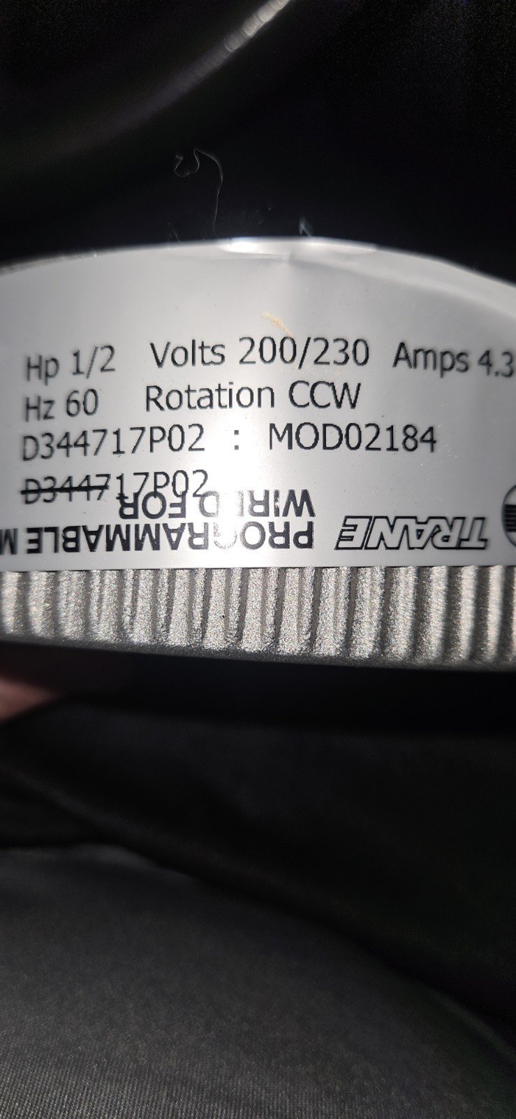 GENTEQ EON HD03 Module ONLY for Trane D344717P48 1/2HP 230V CWLE used #W609