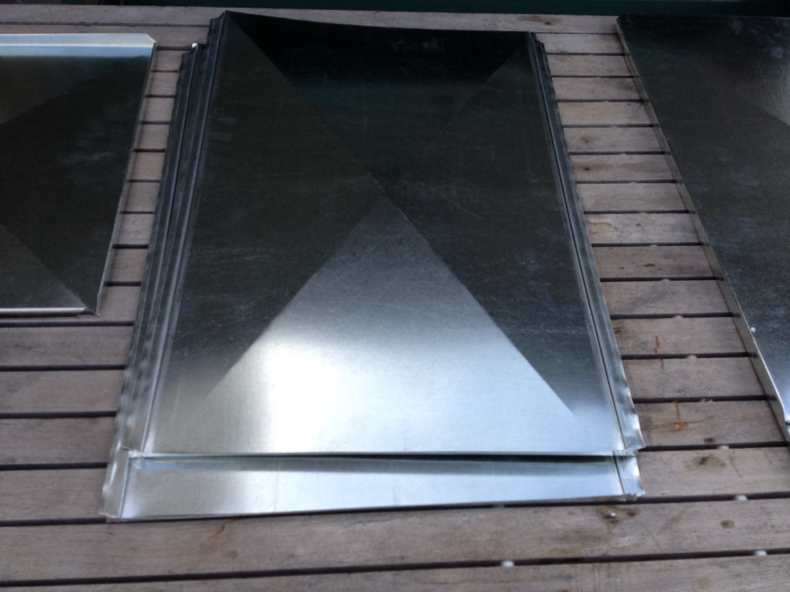SUPPLY AIR DUCT PLENUM 20 X 16.5 X 36 LONG GALVANIZED STEEL 26 GAUGE