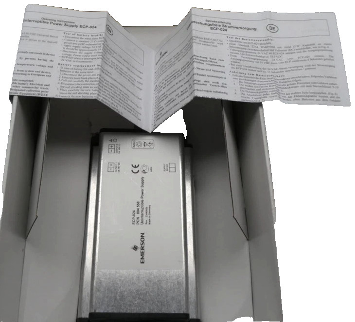 Emerson/Copeland ECP-024 804558 Uninterruptible Power Supply 24 VAC In NIB