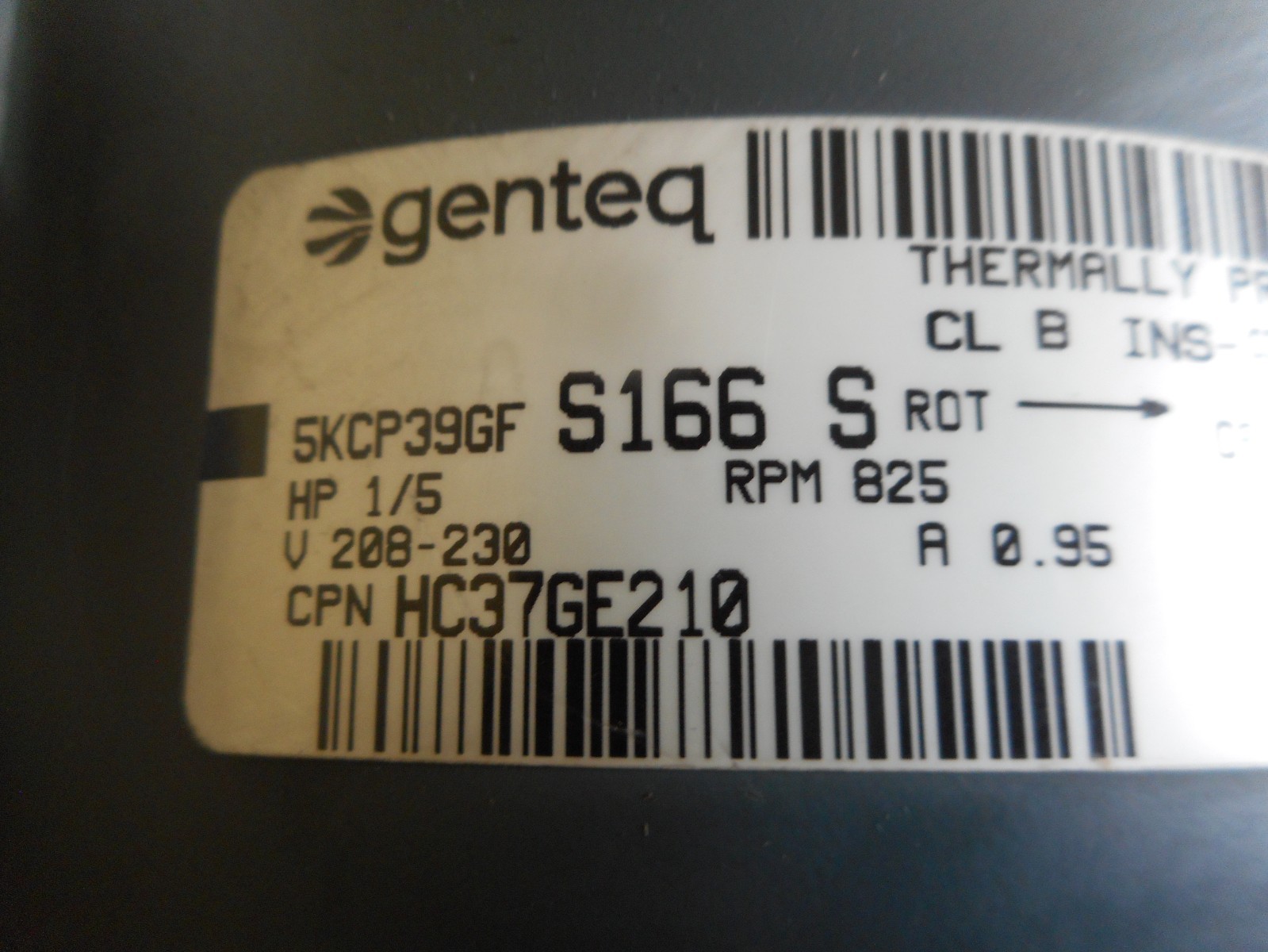 GE 5KCP39GFS166S Carrier HC37GE210A Condenser Fan Motor 1/5 HP 230V
