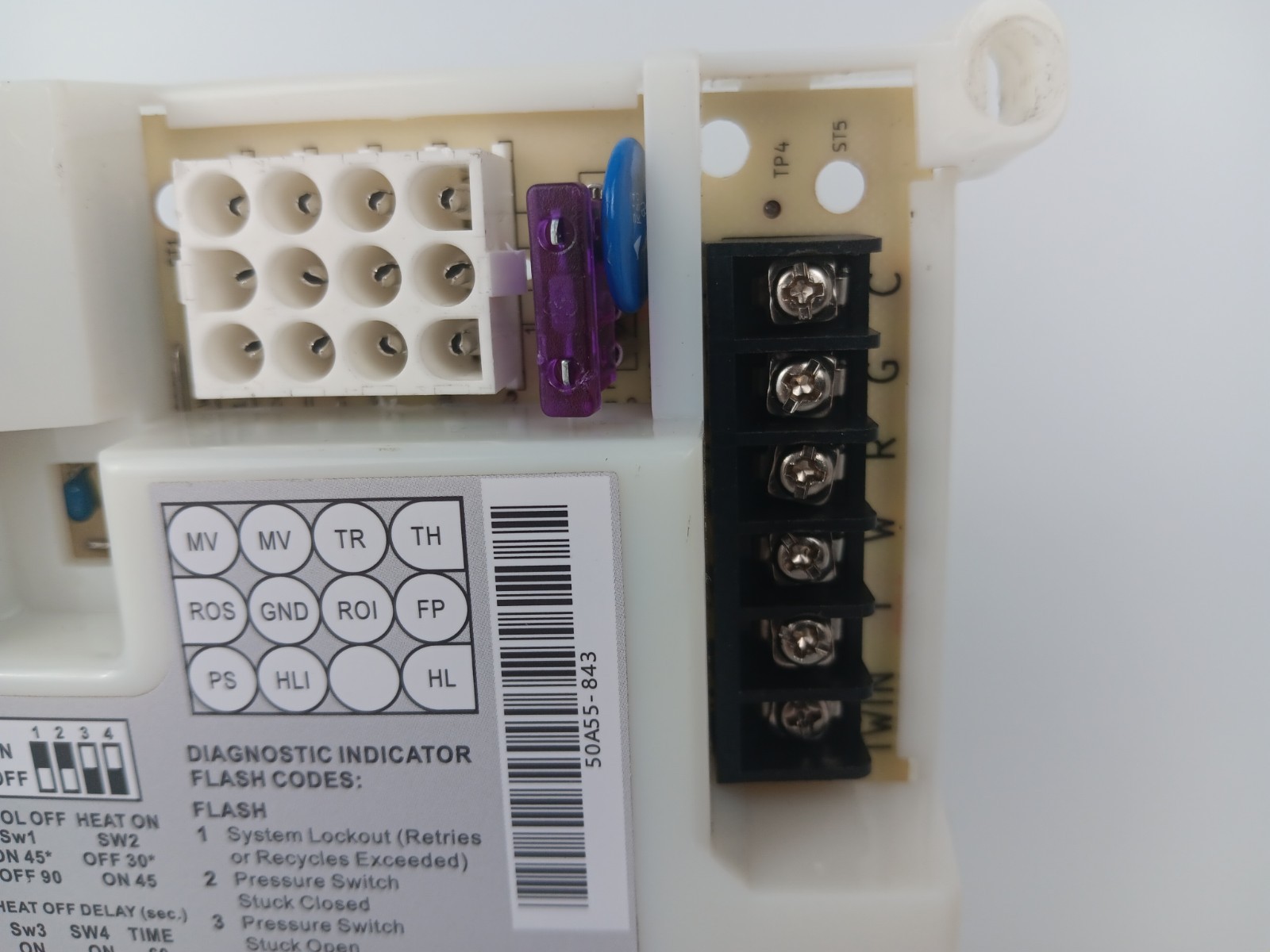 50A55-843 Furnace Control Board, Fit for White Rodgers Furnace Ignition Module..