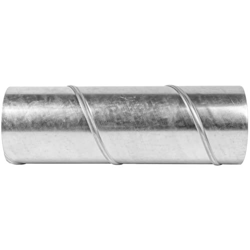 4″ Inch Round Spiral Air Duct 12″ Inch Long Duct Straight Rigid Galvanized St…