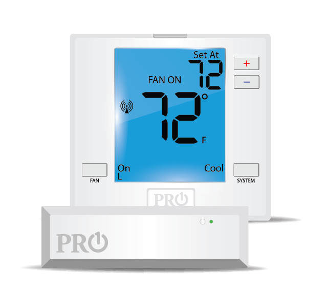 Case of (5) T731W PRO1 IAQ Wireless Universal Thermostat Optimized for PTAC