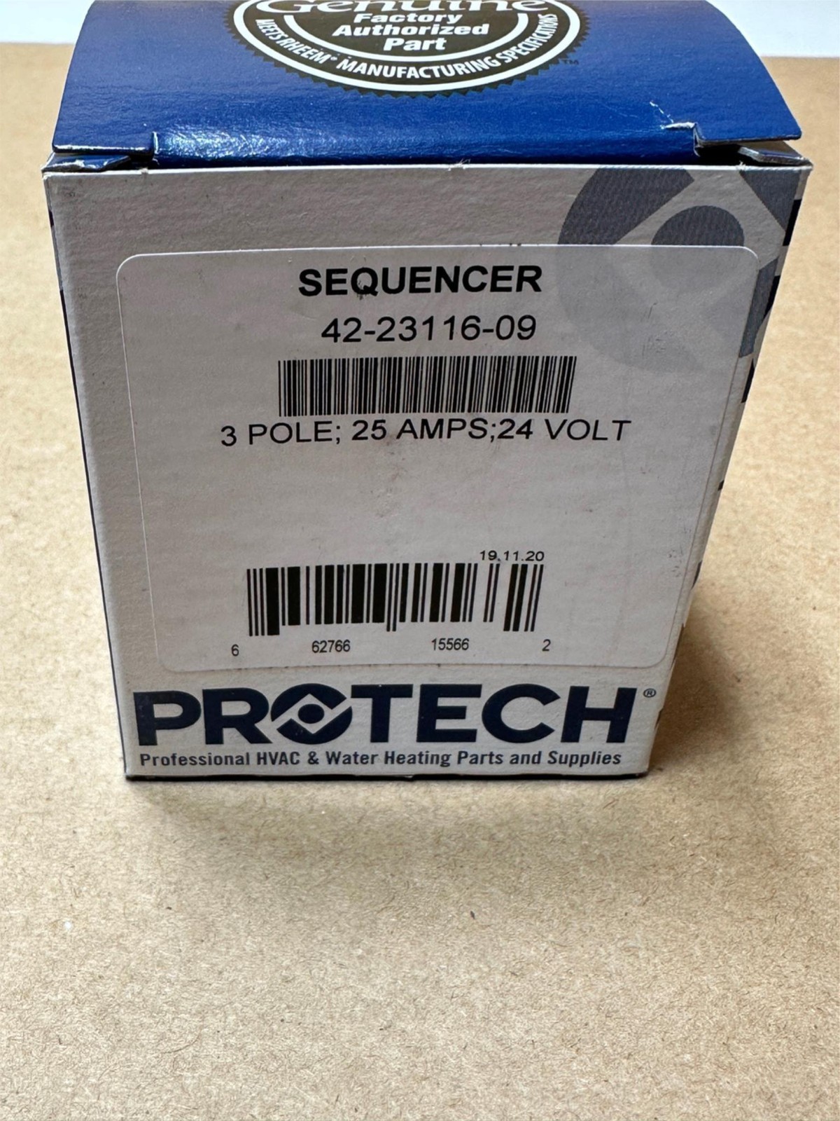 RHEEM Sequencer 42-23116-09 3-Pole 25A 24V TOD 14SX222