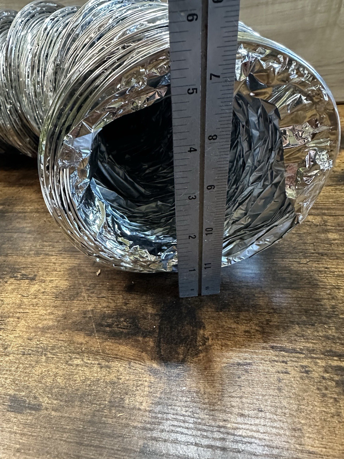 Atco 5” x 25’ Flexible Air Duct Connector Uninsulated Class 1 Open Box
