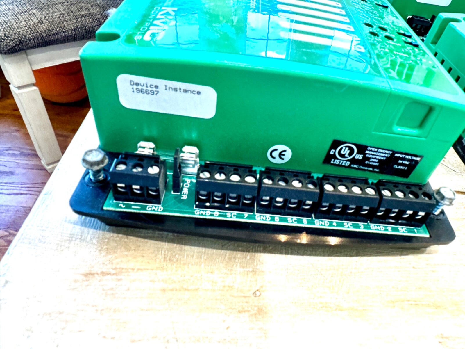 KMC Controls BAC-5802 BACnet Controllers with (3) HPO-6702 HOA Cards Included.