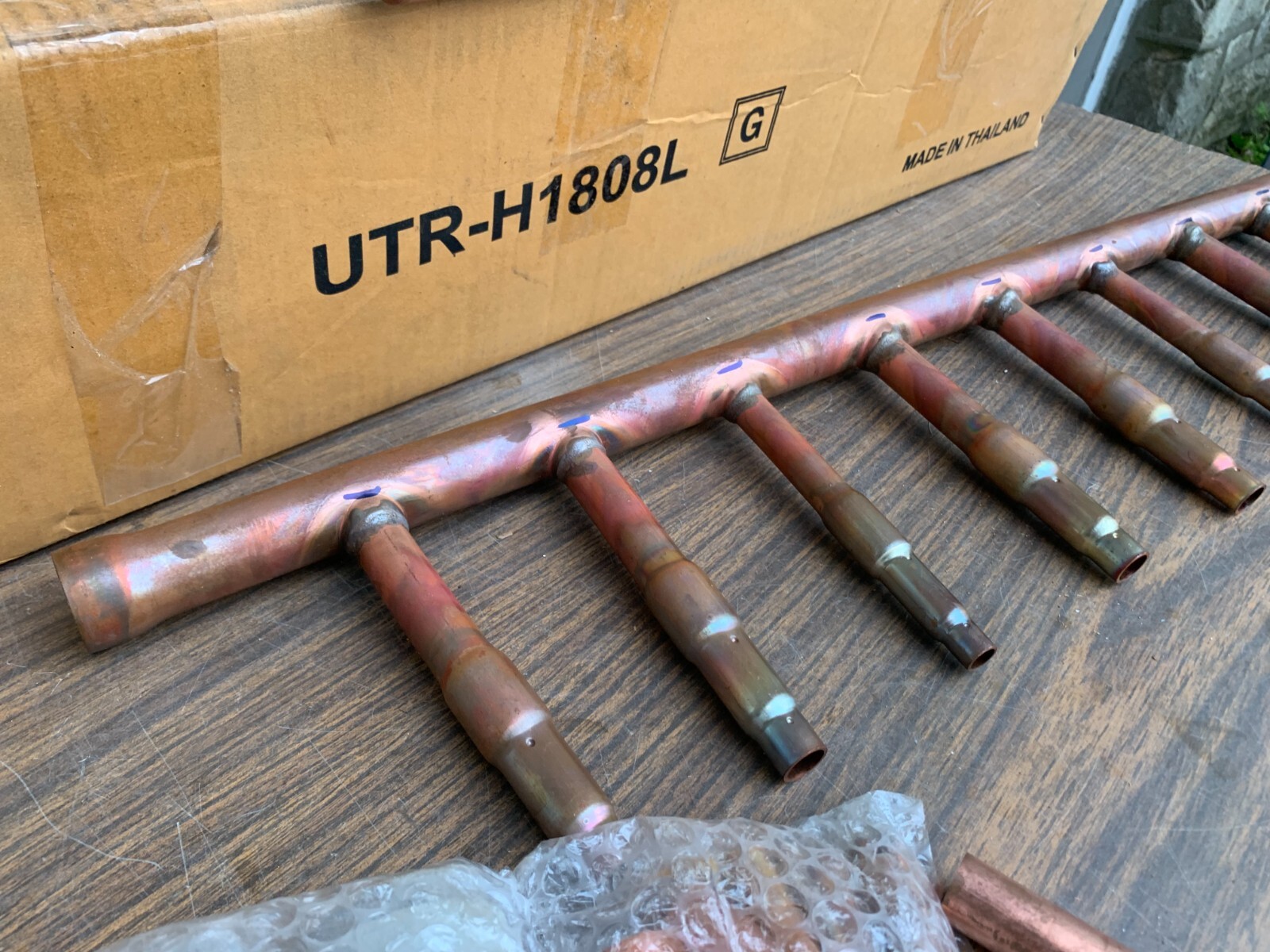 UTRH1808L Copper Header Branch Off For Fujitsu Daikin ?? Air Conditioning Part