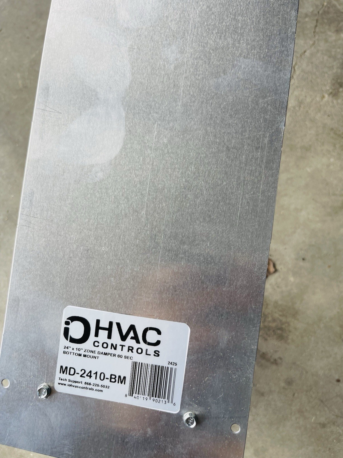 24×10 Zone Control Damper 24vac
