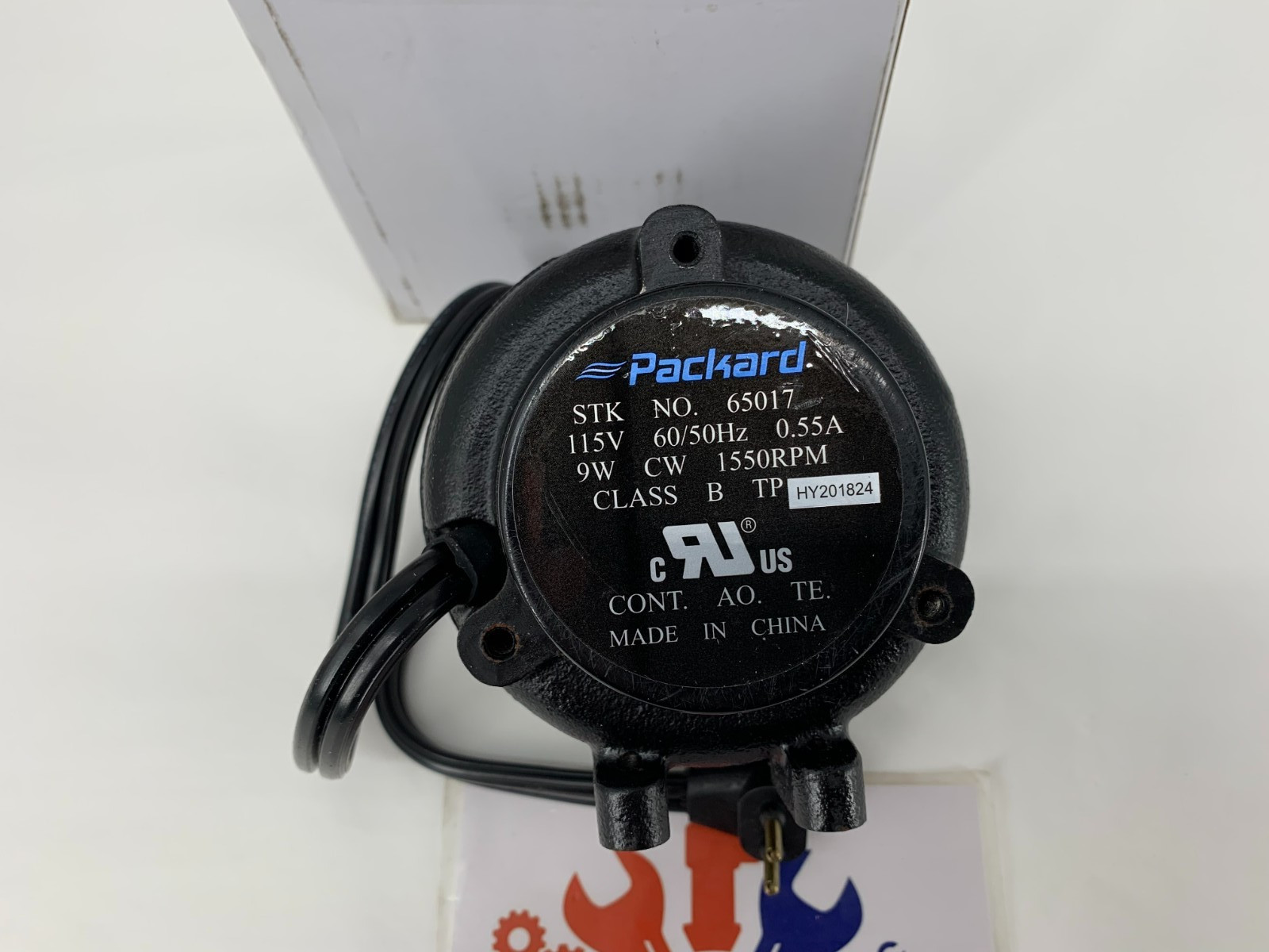 Packard 65017 Shaded Pole Cast Iron Unit Bearing Fan Motor 115V 0.55A CW