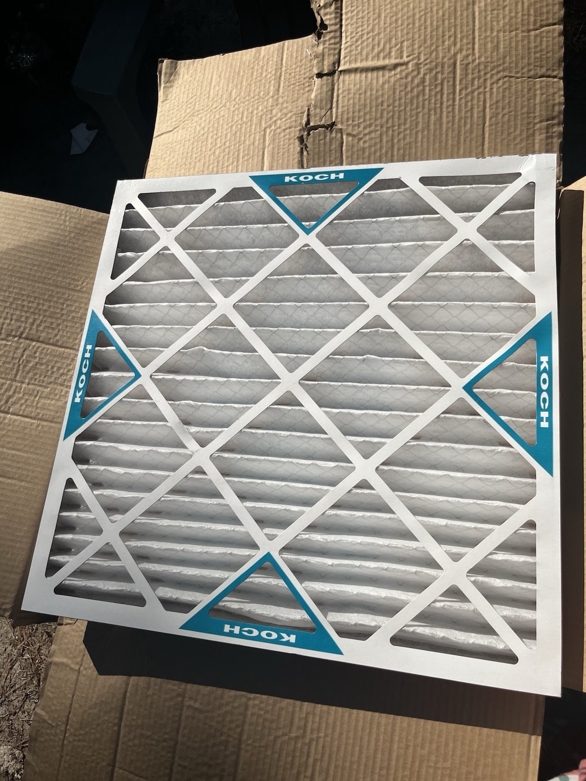 KOCH Multi-Pleat 24x24x2 MERV 8 Pleated Synthetic HVAC Filter, 12 Pack