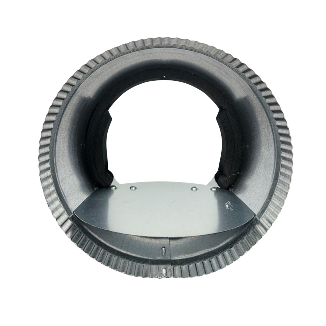 Durozone 8 inch round bypass barometric pressure relief damper