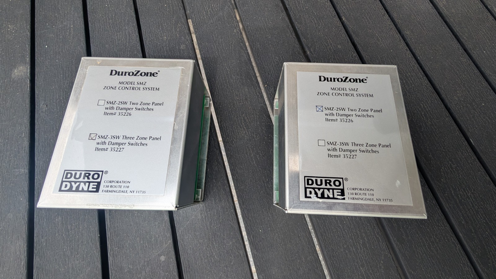 2 each DuroZone HVAC Zone Controllers SMZ-2SW SMZ-3SW Both Work As Designed