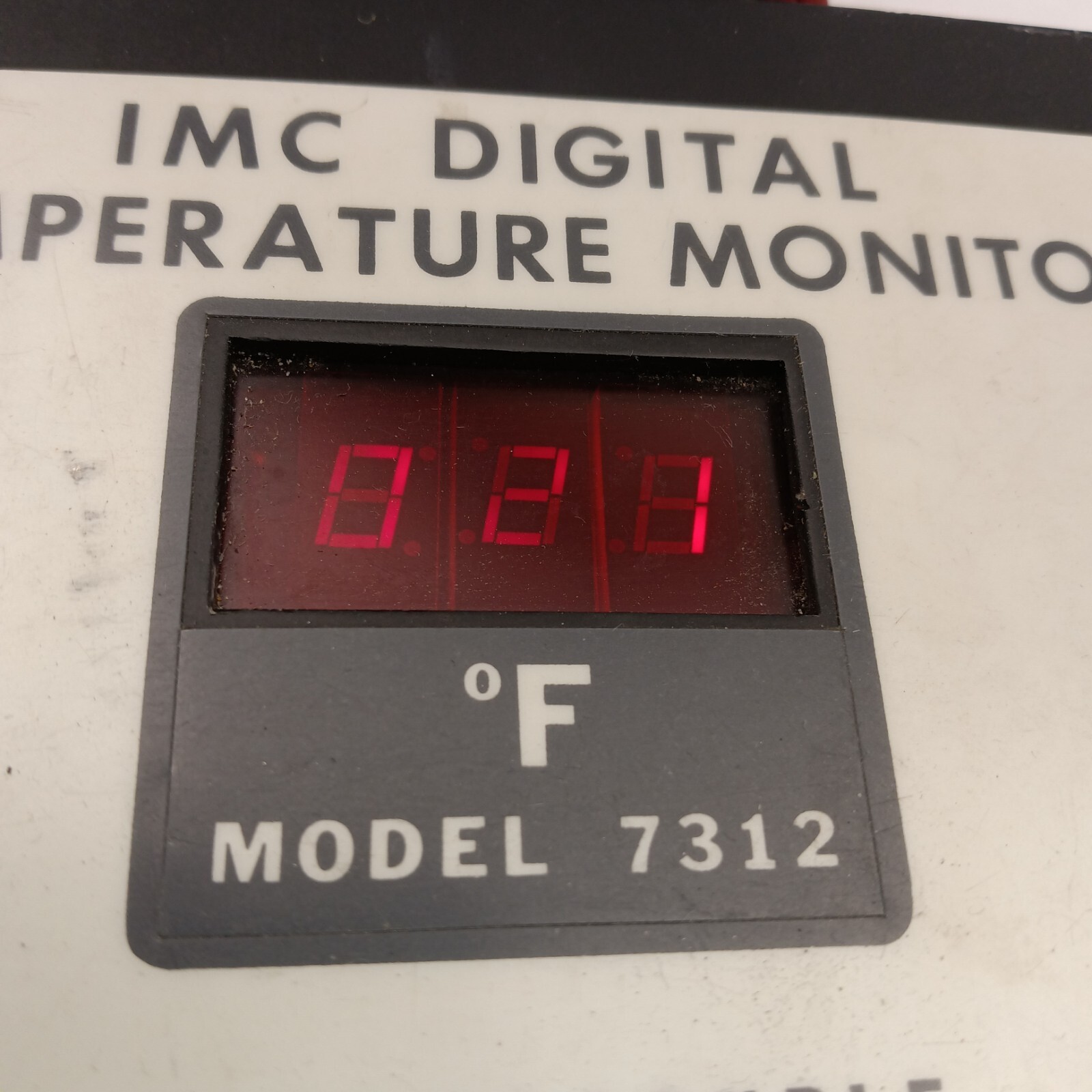 IMC PANEL STYLE 12 STATION TEMPERATURE MONITOR MODEL 7312 Type “K” THERMOCOUPLER