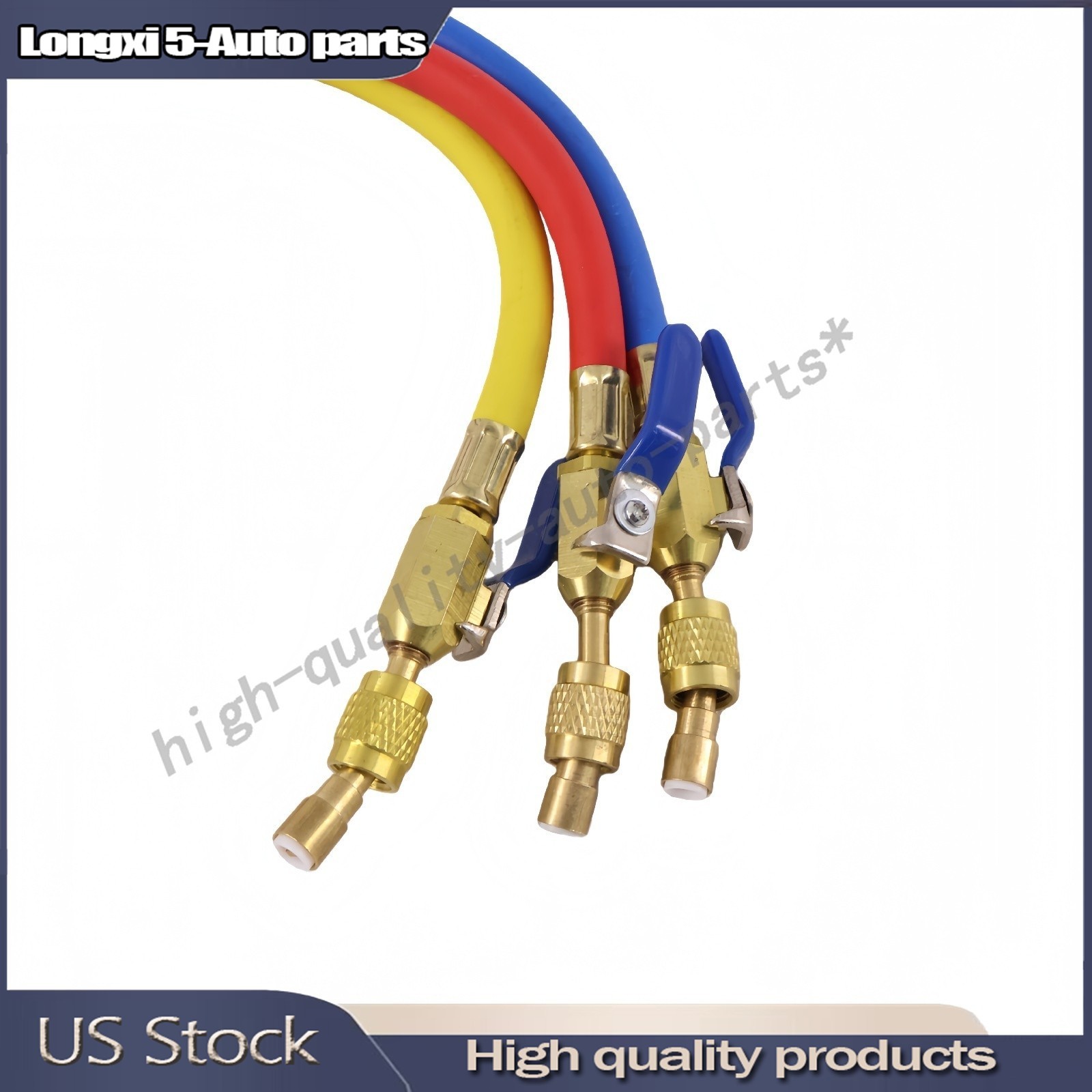 3Pack 29986 Plus II 1/4″ Hose with Compact Ball Valve 72″ Fits R-410A Refrige