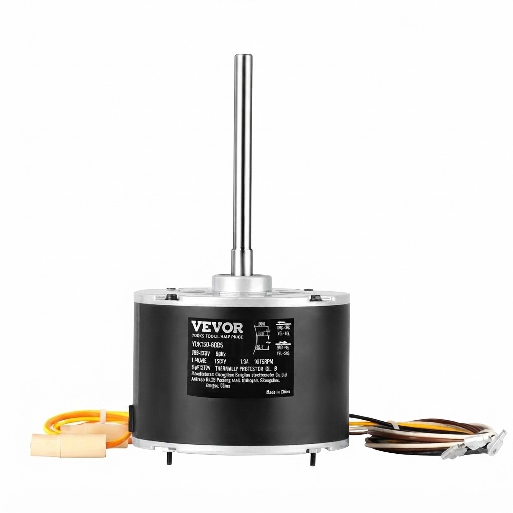 OEM Upgraded Condenser Fan Motor 1/5HP 1075RPM for GE, Carrier, Bryant 230V