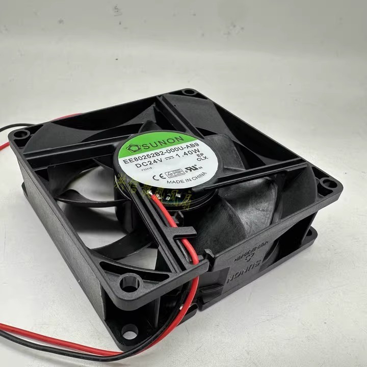 1PCS SUNON 8CM EE80252B2-000U-AB9 DC24V 1.40W 2-Wire Inverter Cooling Fan