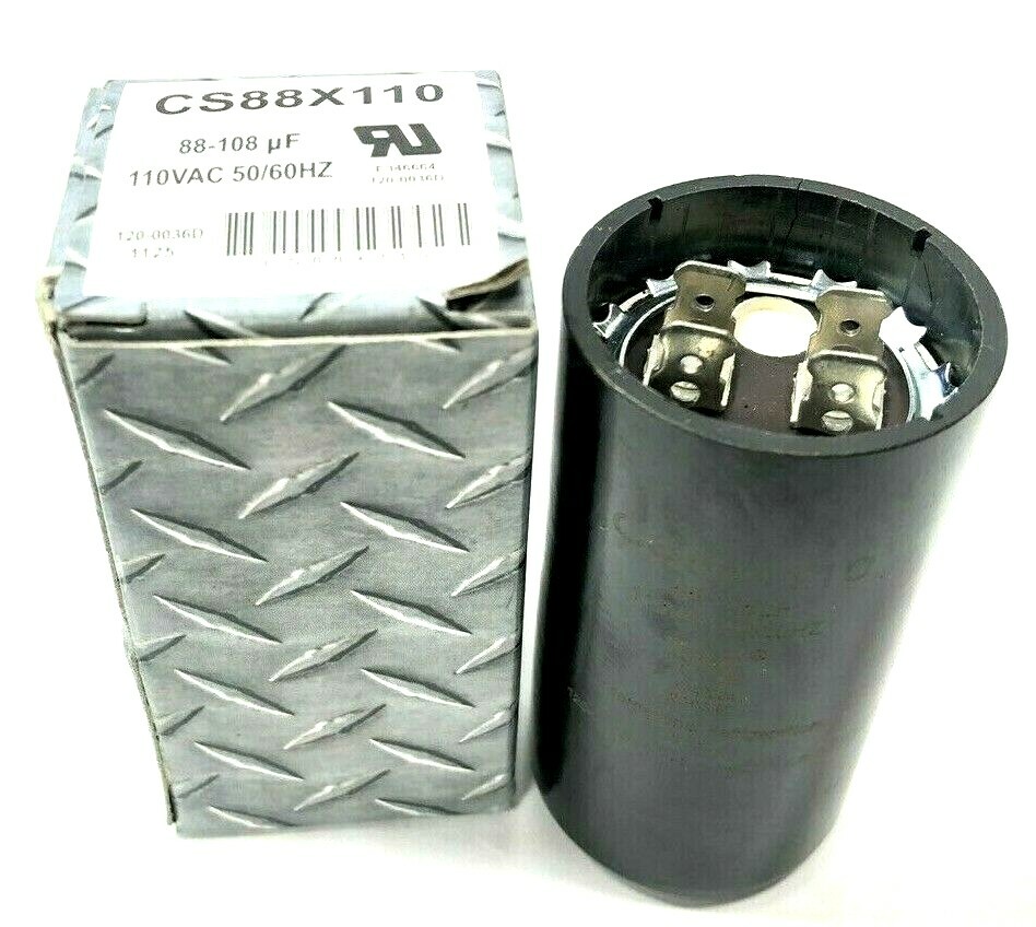 NEW 88-108 uF Start Capacitor 110 vac 88×110 hvac Pool Pump motors Compressors