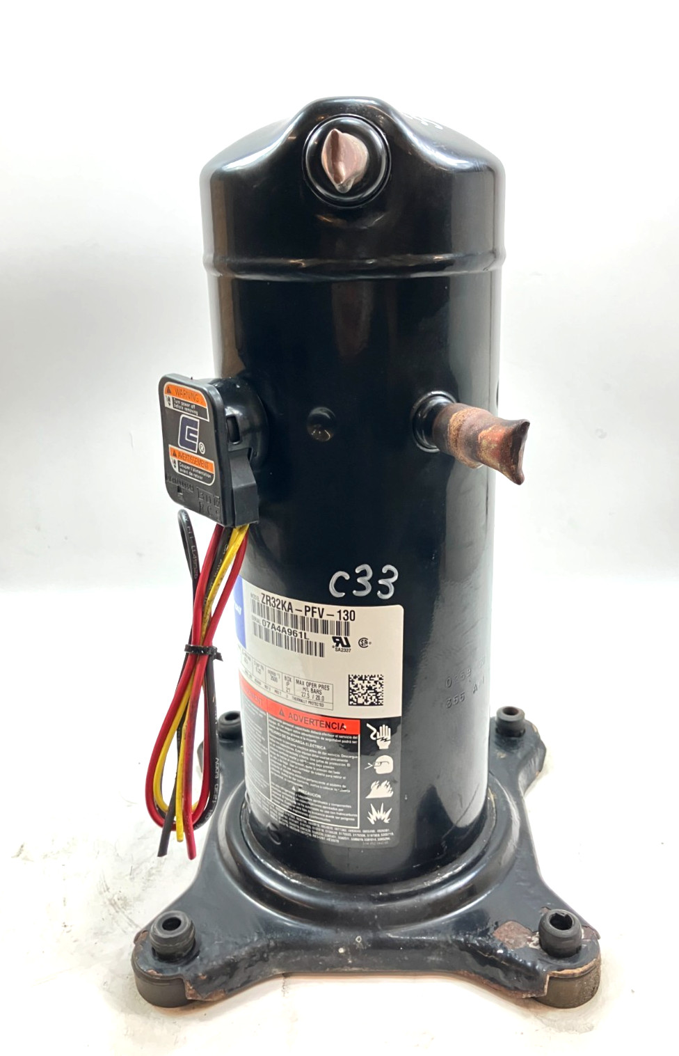 Copeland 2.5 Ton Scroll A/C Condenser Compressor ZR32KA-PFV-130 R-22 used #C33