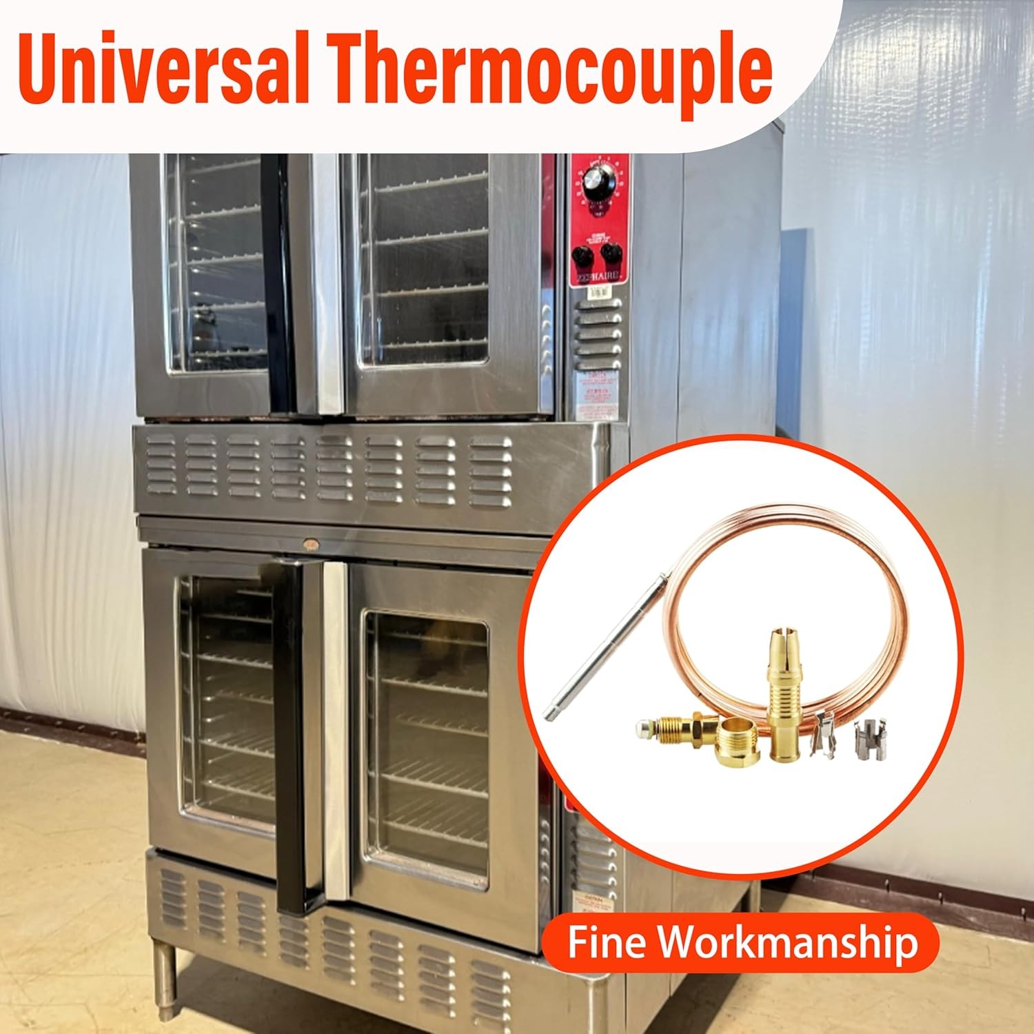 For Robertshaw Thermocouple 72” 183cm 1980-072 Snap Fit Universal US Free Ship