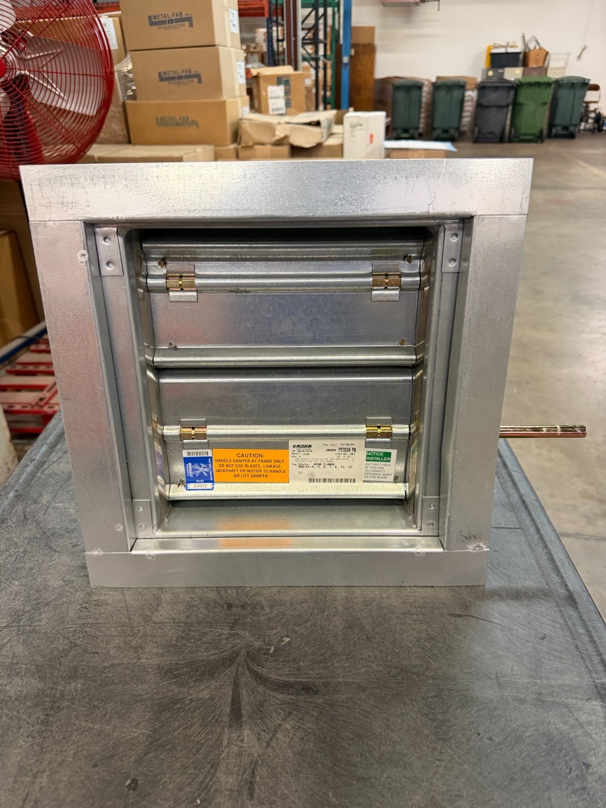 Ruskin CD36 12×12 Damper