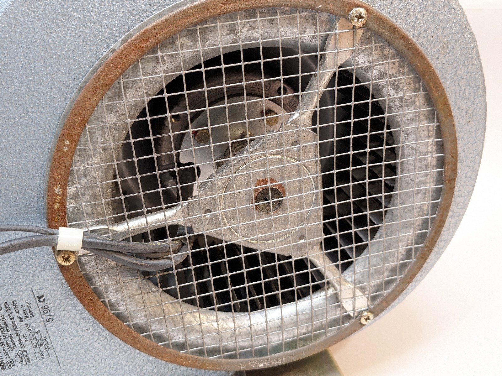 ebm Papst D4E180-GD03-26 Centrifugal Blower Fan 230V 235/280W Thermally Protecte