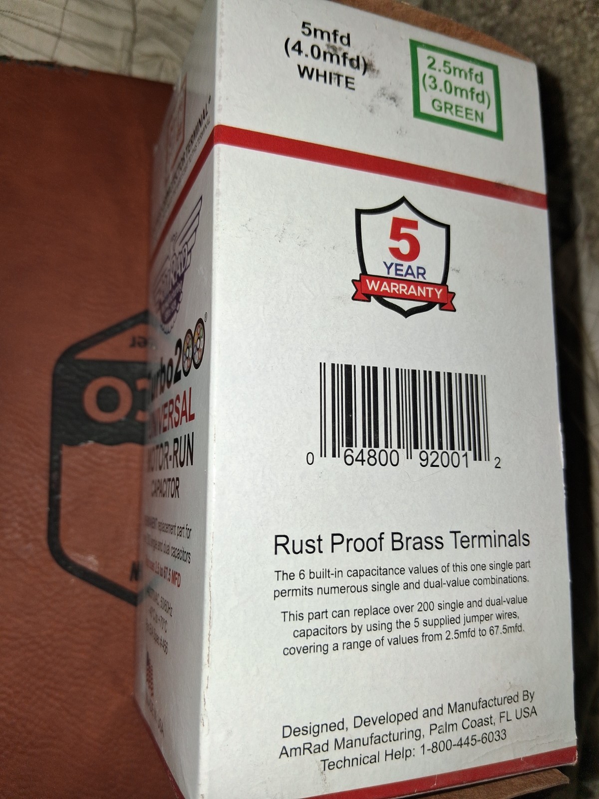 Mars 12200 Turbo 200&reg; Universal Capacitor – 2.5-67.5 MFD –