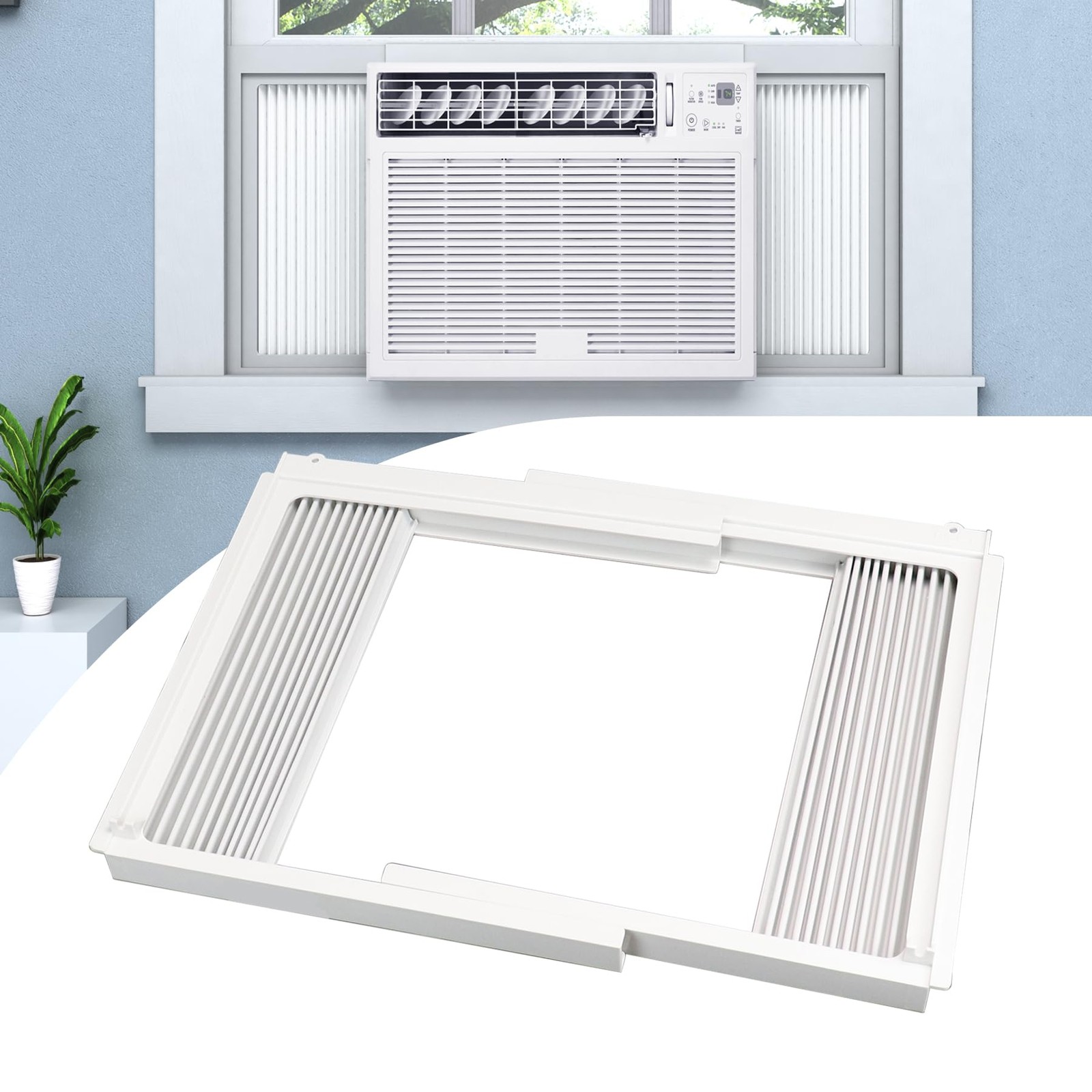 Pearwow Window Air Conditioner Side Panel with Fits 12000BTU AC Units