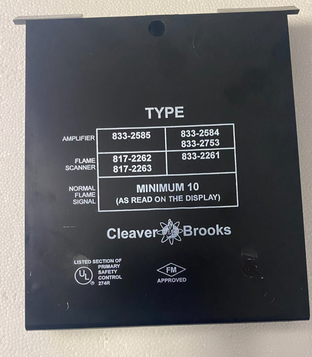 Cleaver Brooks Infrared Flame Signal Amplifier 833-2584 Auto-Check New in Box