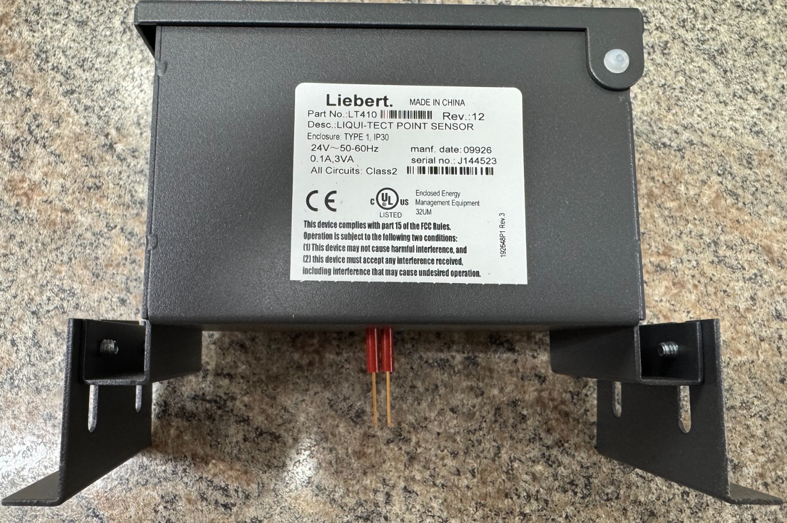 Vertiv Liebert LT410 Liqui-Tect Point Leak Detection Sensor New Open Box LT410