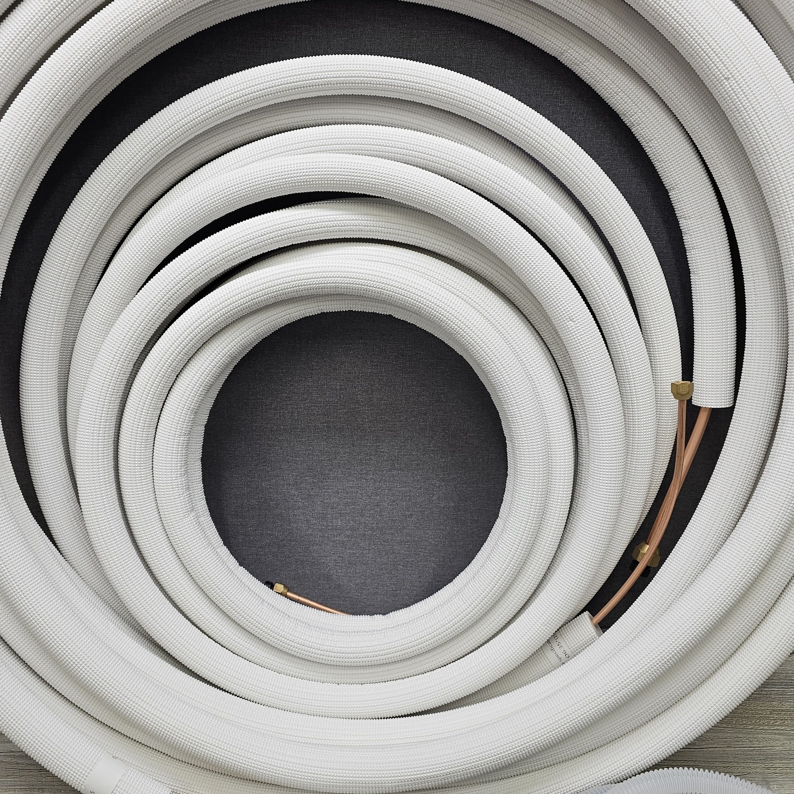 DELLA 50 Ft. Refrigerant Line Set 1/4″ & 3/8″ for Mini-Split AC HVAC Systems