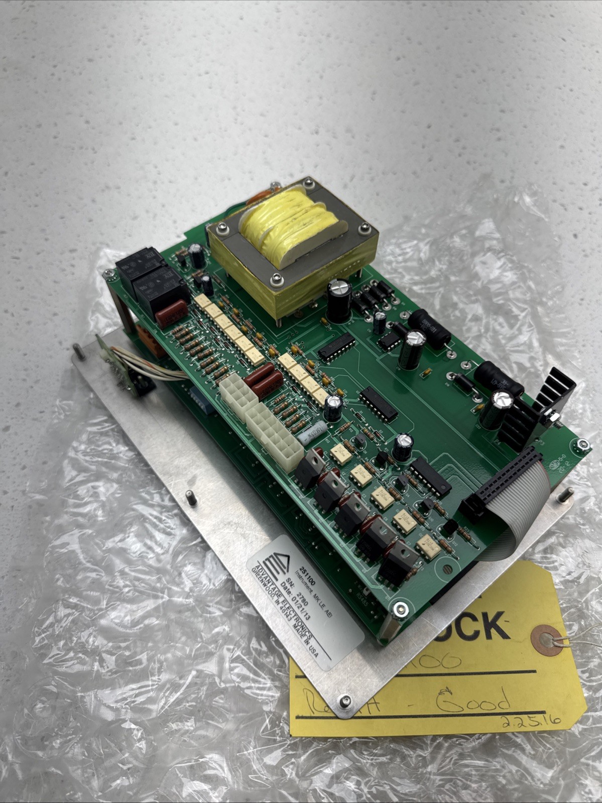 Advantage Maximum Chiller Control Board Interface 2000LE Factory Refurb