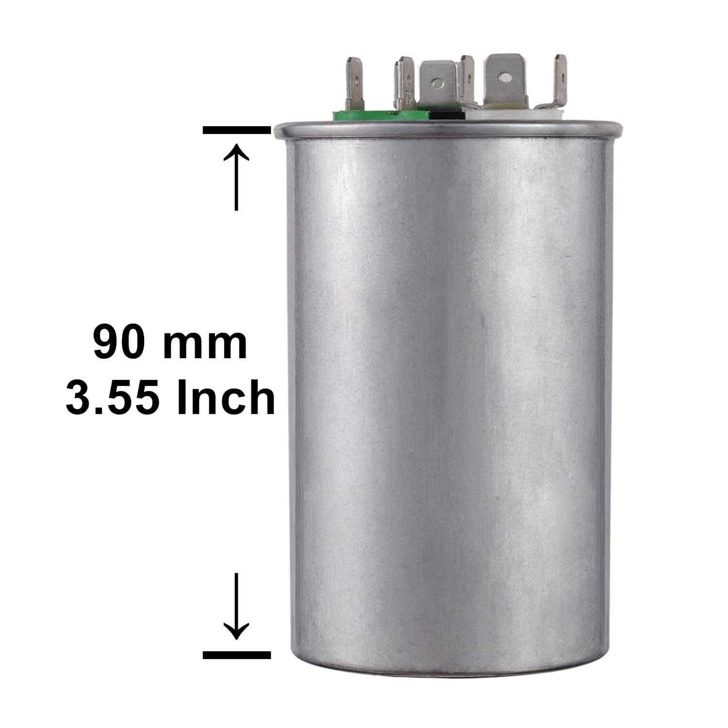 40+5 uF Dual Run Capacitor 370V/440V for AC Motor, Fan Start, Condenser