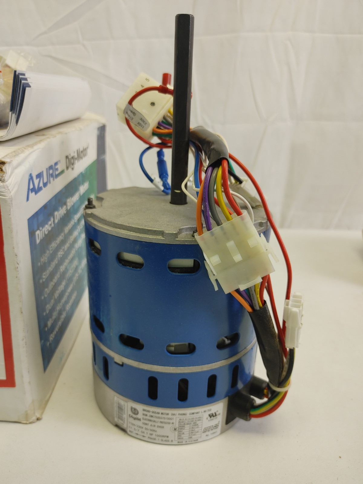 Mars 10861 Azure 1/2-1 HP HVAC Blower Digi Motor