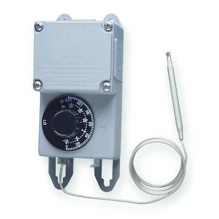 Peco Trf115-005 Line Volt Mechanical Tstat, Open/Close On Rise, Indoor/Outdoor,