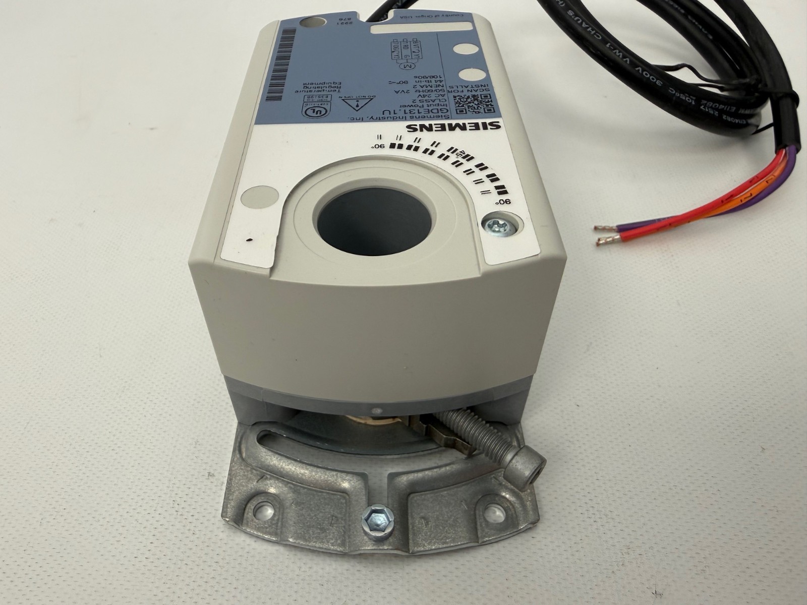 SIEMENS GDE131.1U OPENAIR ACTUATOR NSR 24V 44IN LB 3F NEW OPEN BOX