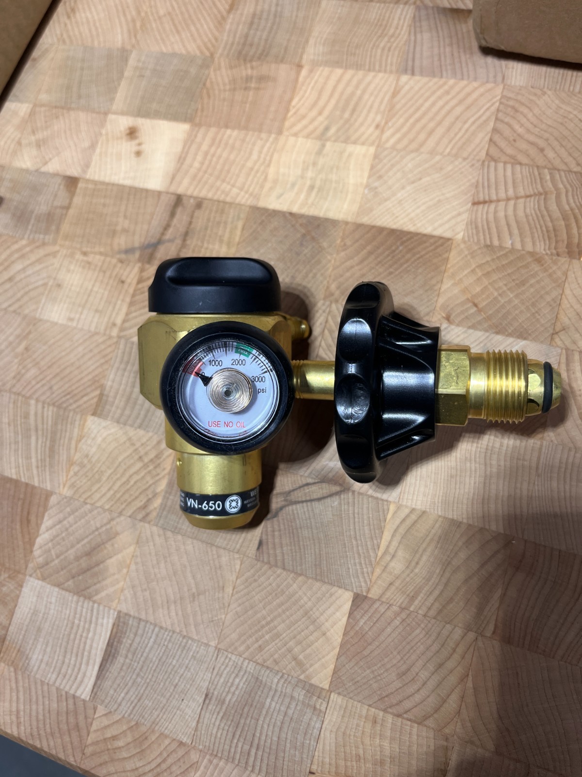 Western Enterprises VN-650 Flowmeter Nitrogen Purging Regulator w/650 PSI Test