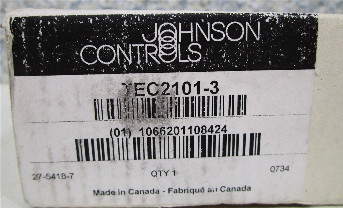 JOHNSON CONTROLS TEC2101-3 Thermostat Non-Programmable 1 Heat/ 1 Cool NEW