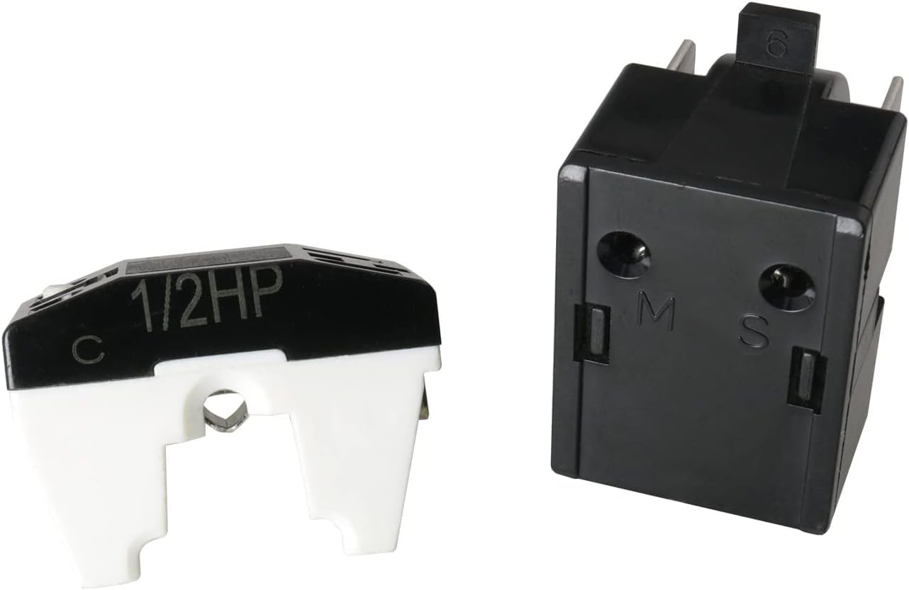 (2 Pieces in) Refrigerator Compressor Relay and Overload Kit Refrigerator…