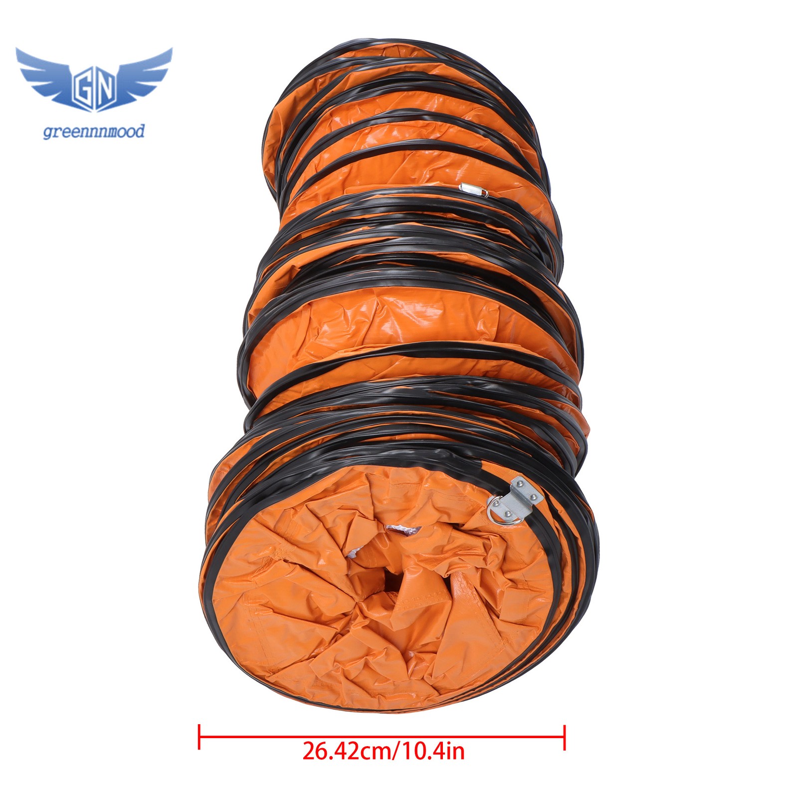 12″ PVC Flexible Ducting 32FT Fit For Ventilator Hoses Strong Flame Retardant