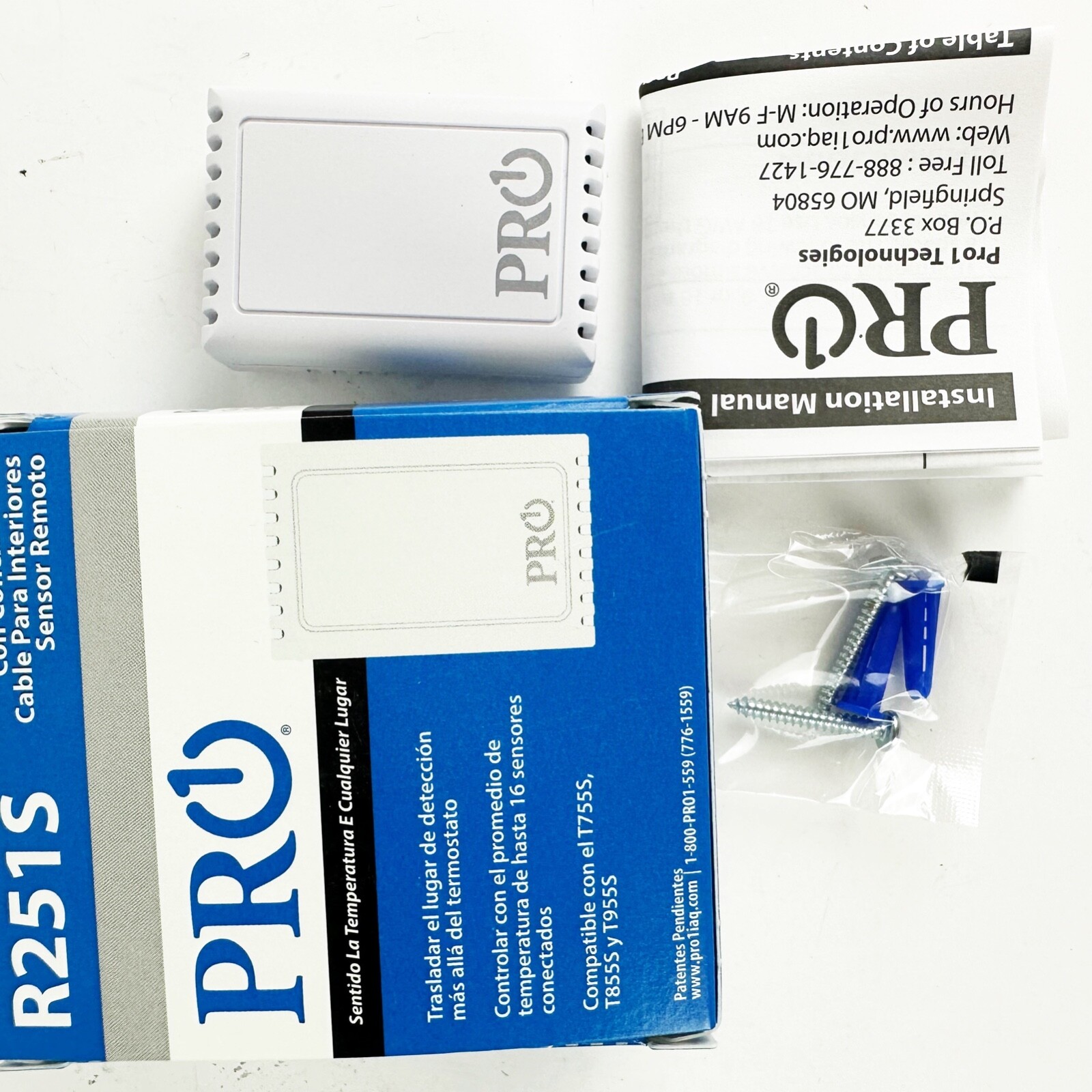 PRO1 R251S Wired Accessory: Indoor Remote Sensor for T755S, T855S and T955S