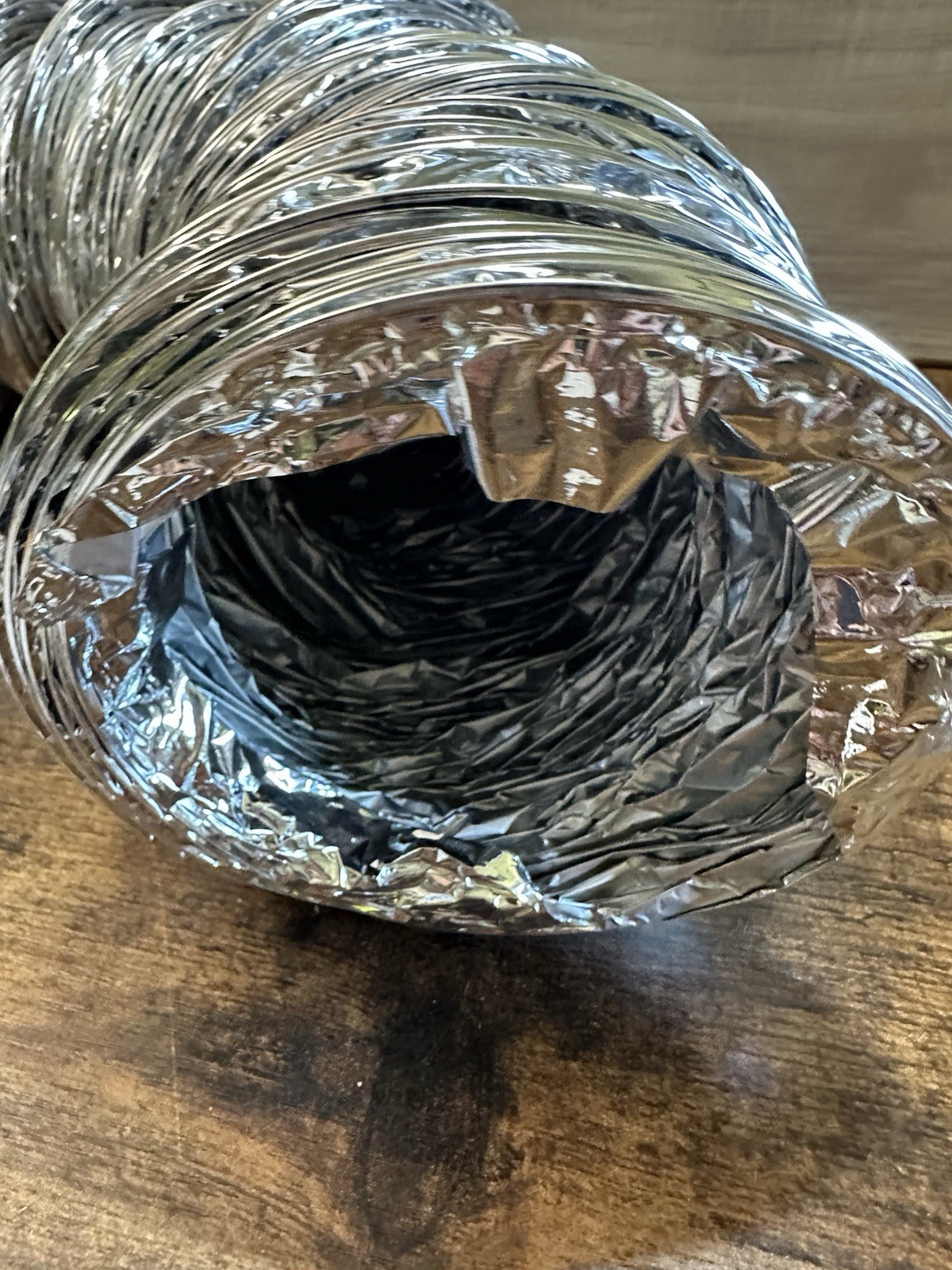 Atco 5” x 25’ Flexible Air Duct Connector Uninsulated Class 1 Open Box
