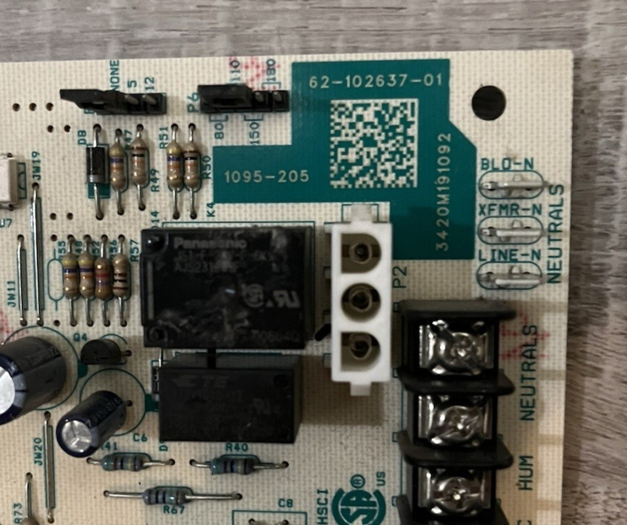 Rheem Ruud Weather King 62-102637-01 Furnace Control Board 1095-205
