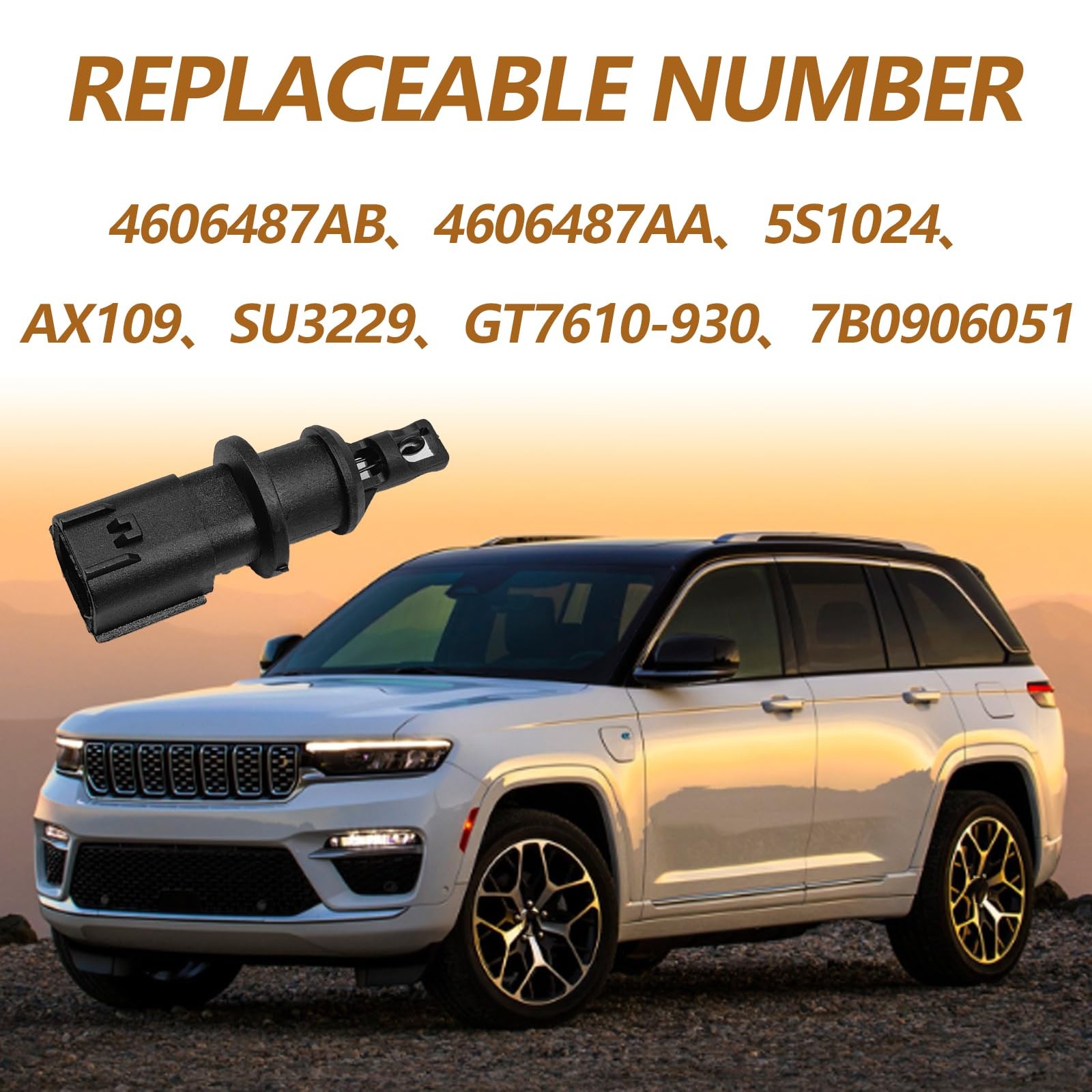 Air Intake Charge Temperature Sensor Compatible with Dodge Chrysler – Replace