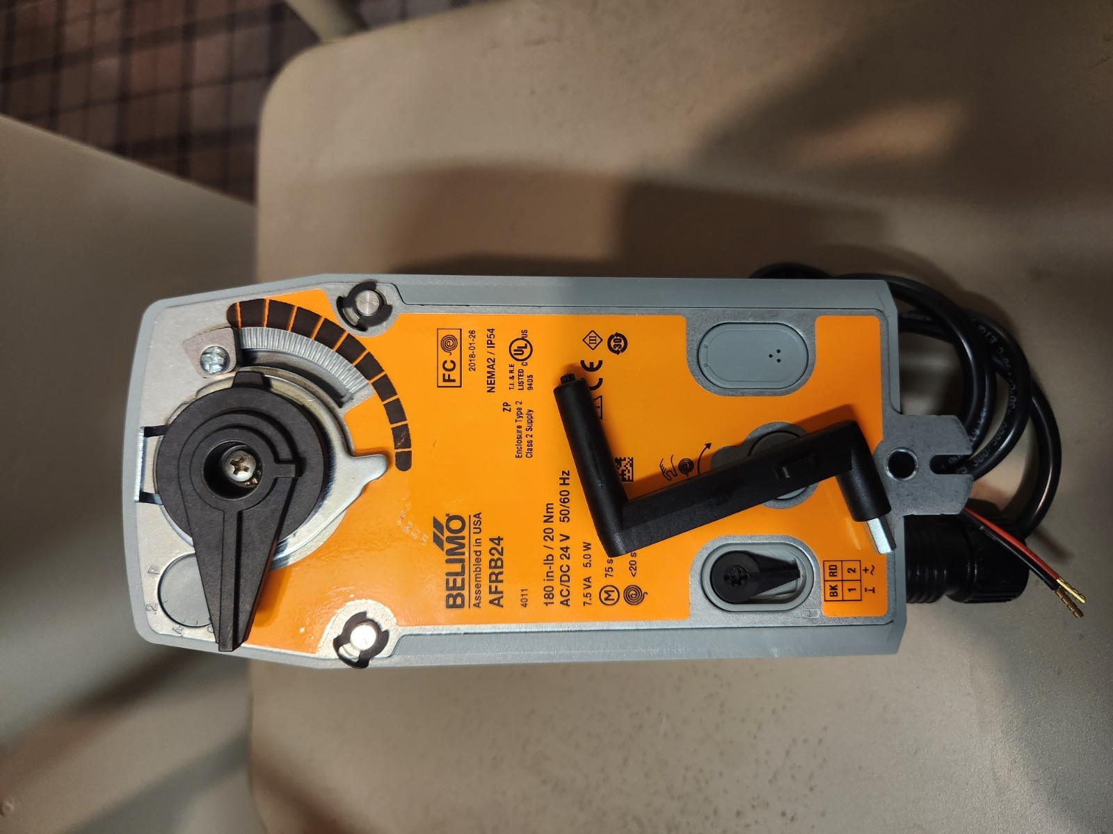 Belimo AFRB24+B232 Actuator and 1-1/4 Valve