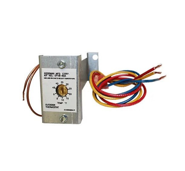 Goodman Outdoor Heat Pump Thermostat Temperature Control 0-45 Degrees OT18-60A