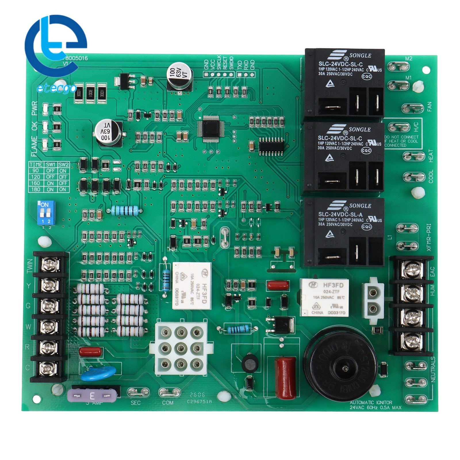 62-24140-04 Gas Furnace Circuit Board 62-24140-02 1028-928 Furnace Control Board