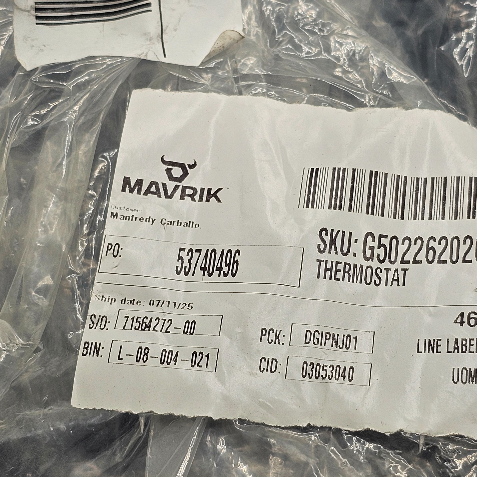 MAVRIK 461272: RX Thermostat w/ 200° 400° Range & 36 in Capillary